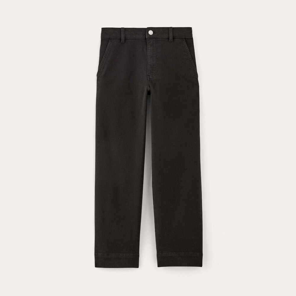 Everlane Women's Utility Straight-Leg Pant in Black, Size 2